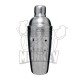 Šejker 3-dielny s jamkami 700ml